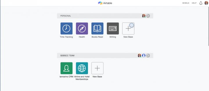 alt text image of my Airtable screen