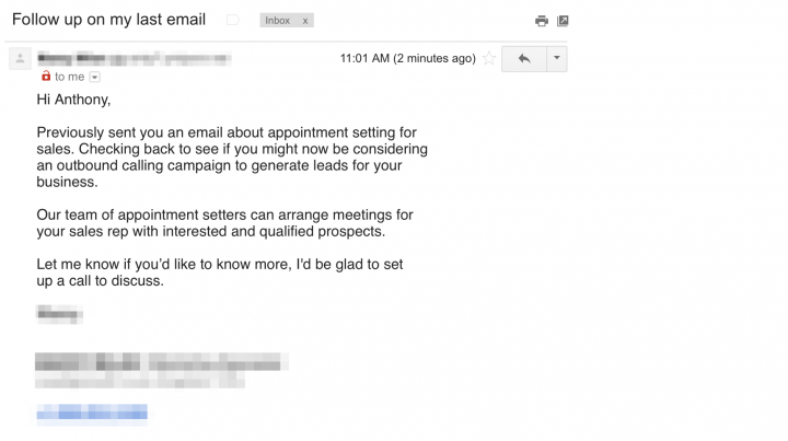 A very poor attempt at prospecting