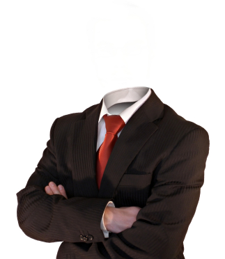 alt text for a businessman with an invisible head