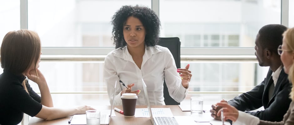 alt text image of a strong female leader as a metaphor for What Leadership Sounds Like in a Crisis