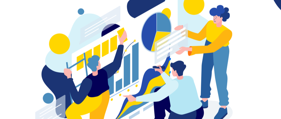 A sales team commits to a solution in order to solve a sales problem