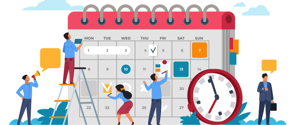 People create calendar to take inventory of time