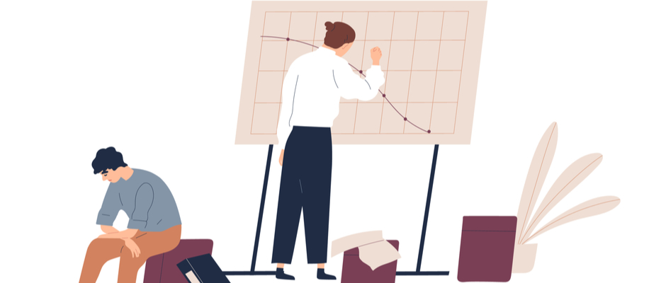 A group of sales reps are bad at selling