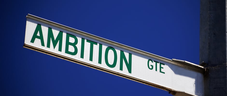 alt text image of a street sign that says ambition as a metaphor for The Five People You Spend Time With