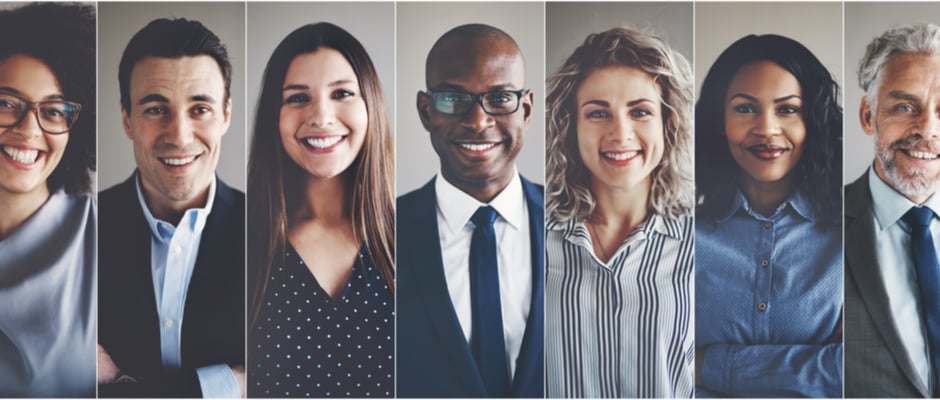 image of diverse, confident business people