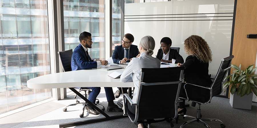 group of stakeholders in a board room