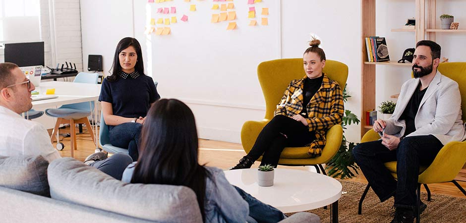 diverse group in a business meeting