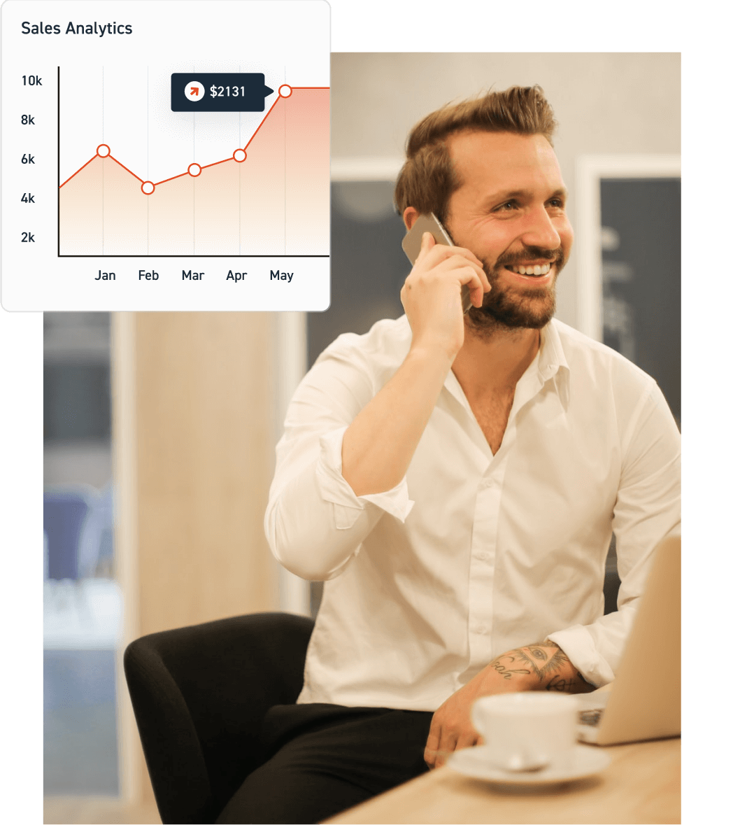 man making call