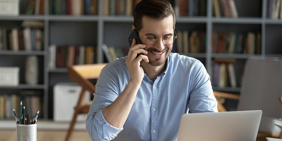 businessman on the phone