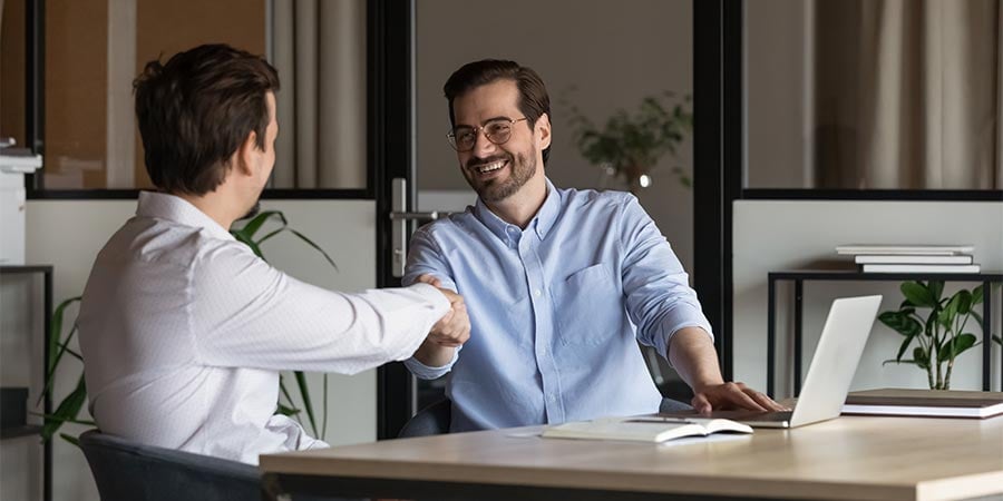 businessmen shaking hands