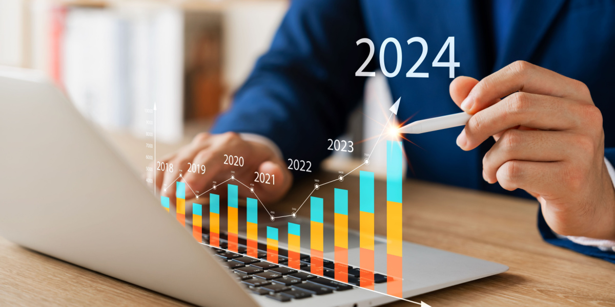 Businessman analyzing data