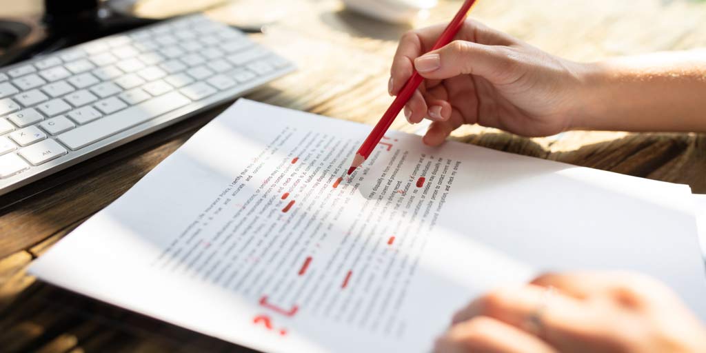 proofreading documents