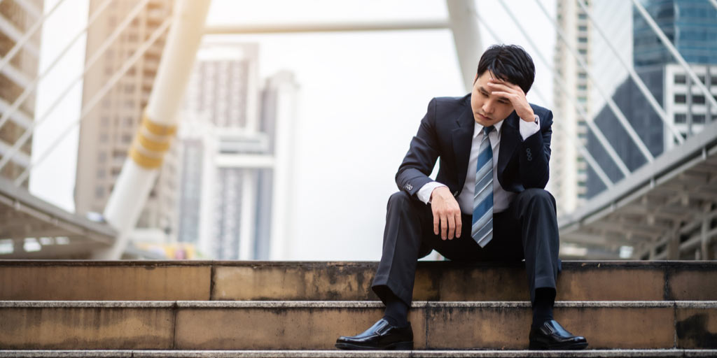 stressed businessman