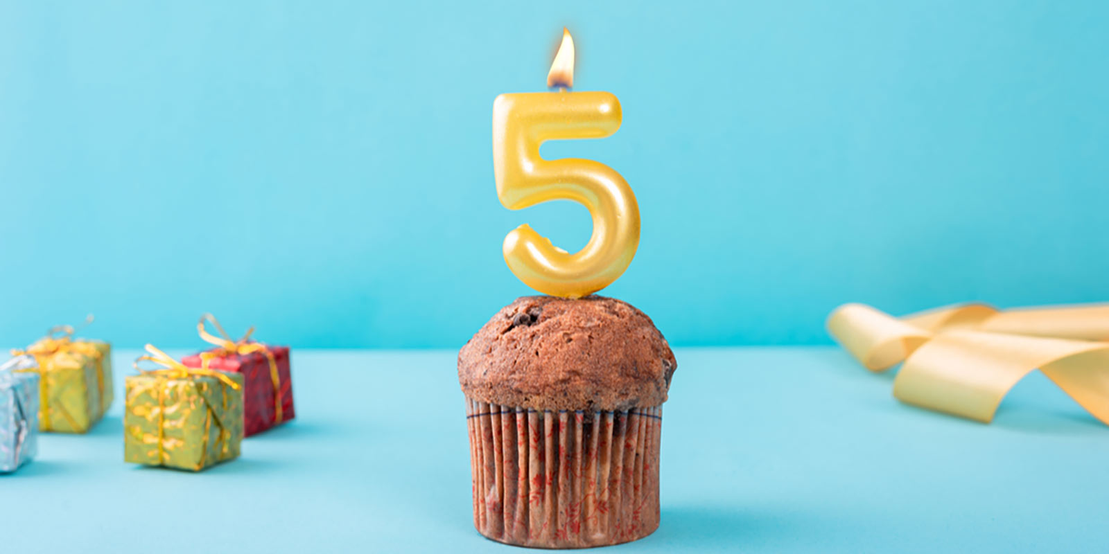 5th birthday cupcake