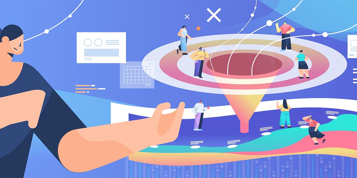 Illustration of sales pipeline concepts