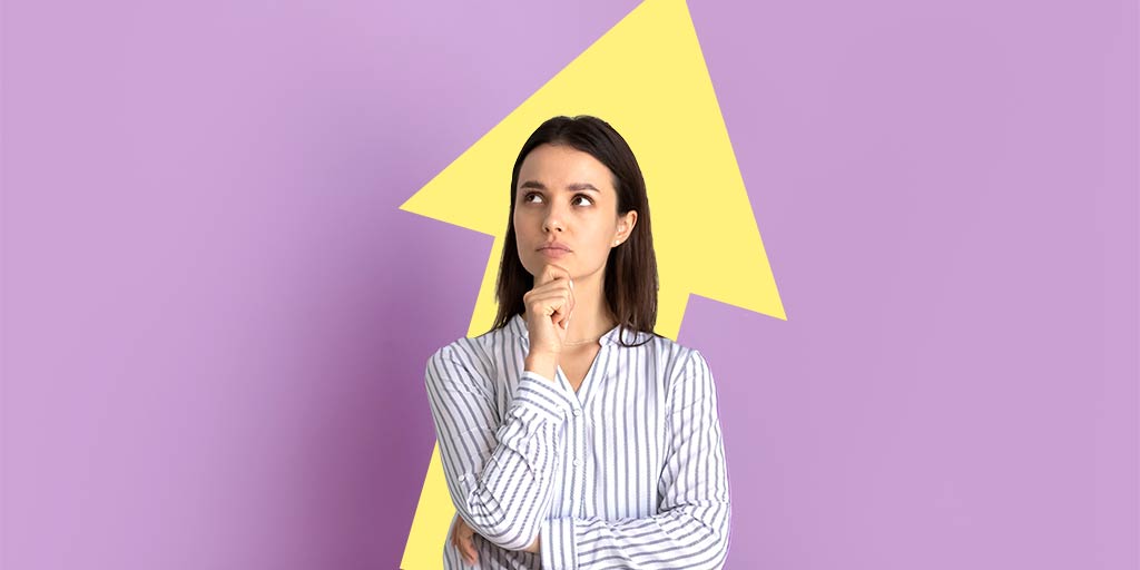 Pensive businesswoman