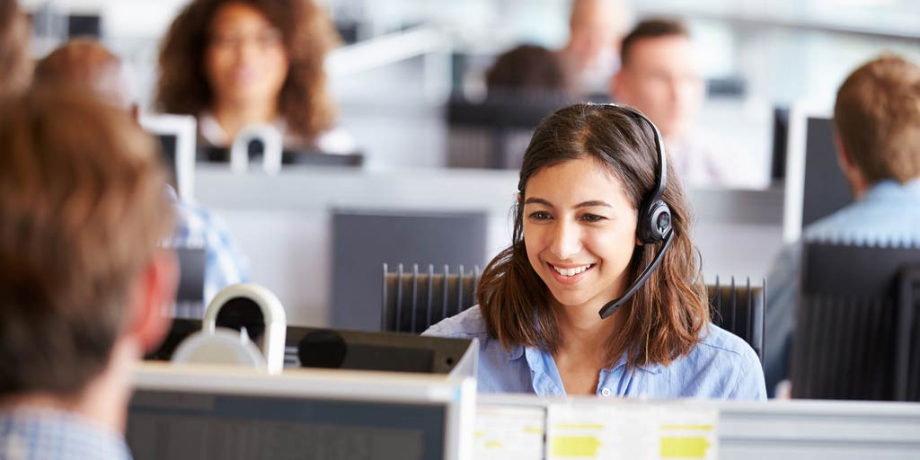 woman making cold calls
