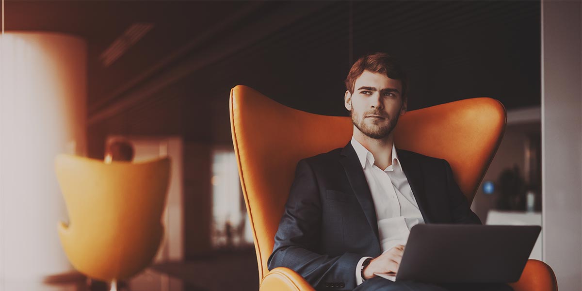 Young successful businessman