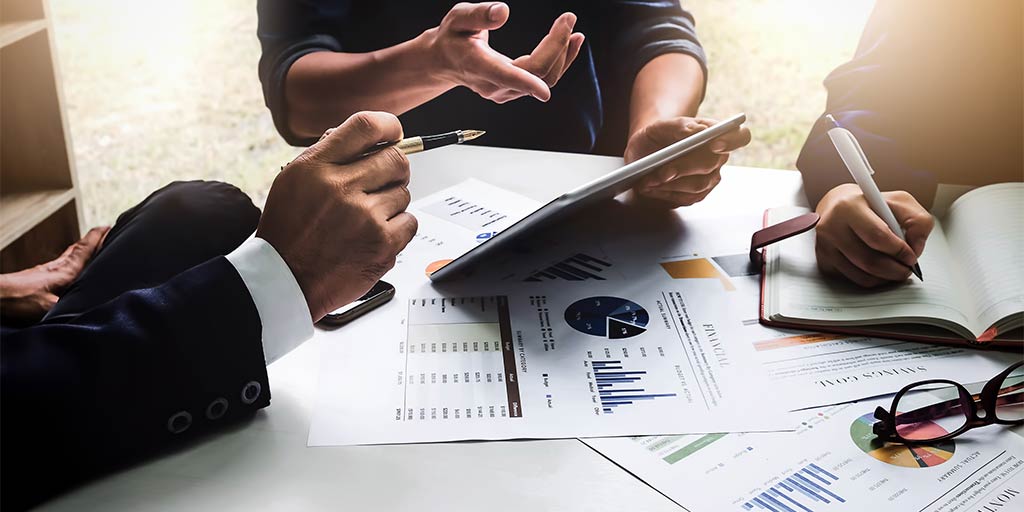 Sales process business meeting