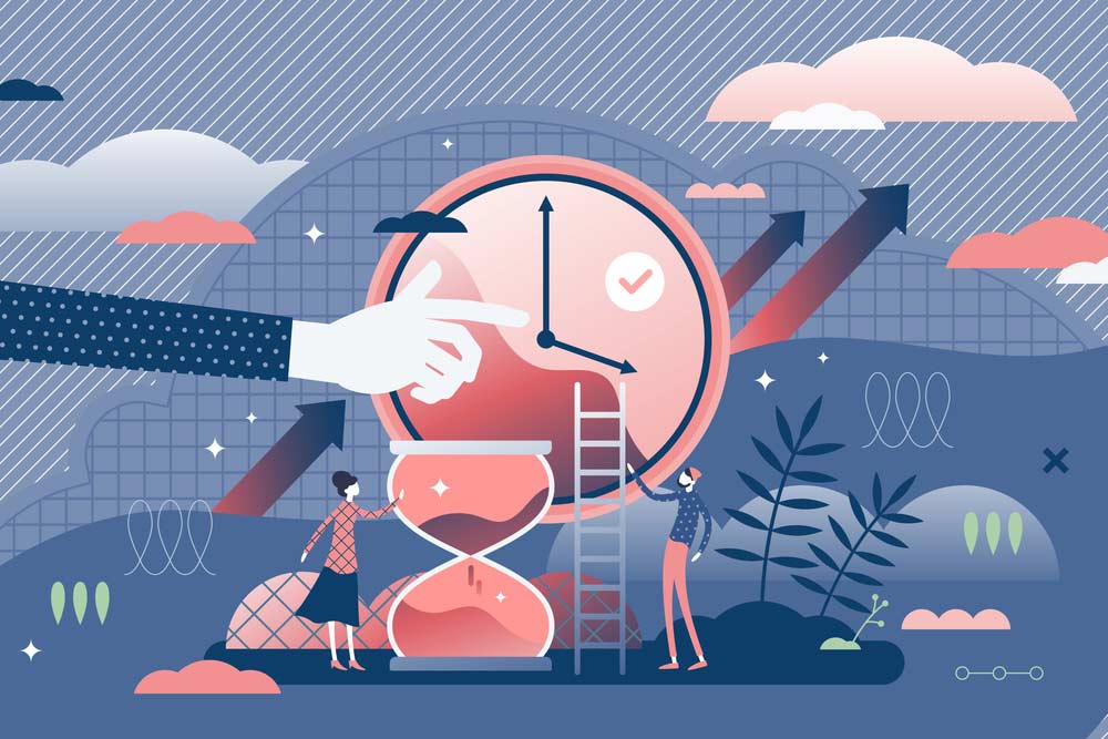 Time management concept illustration